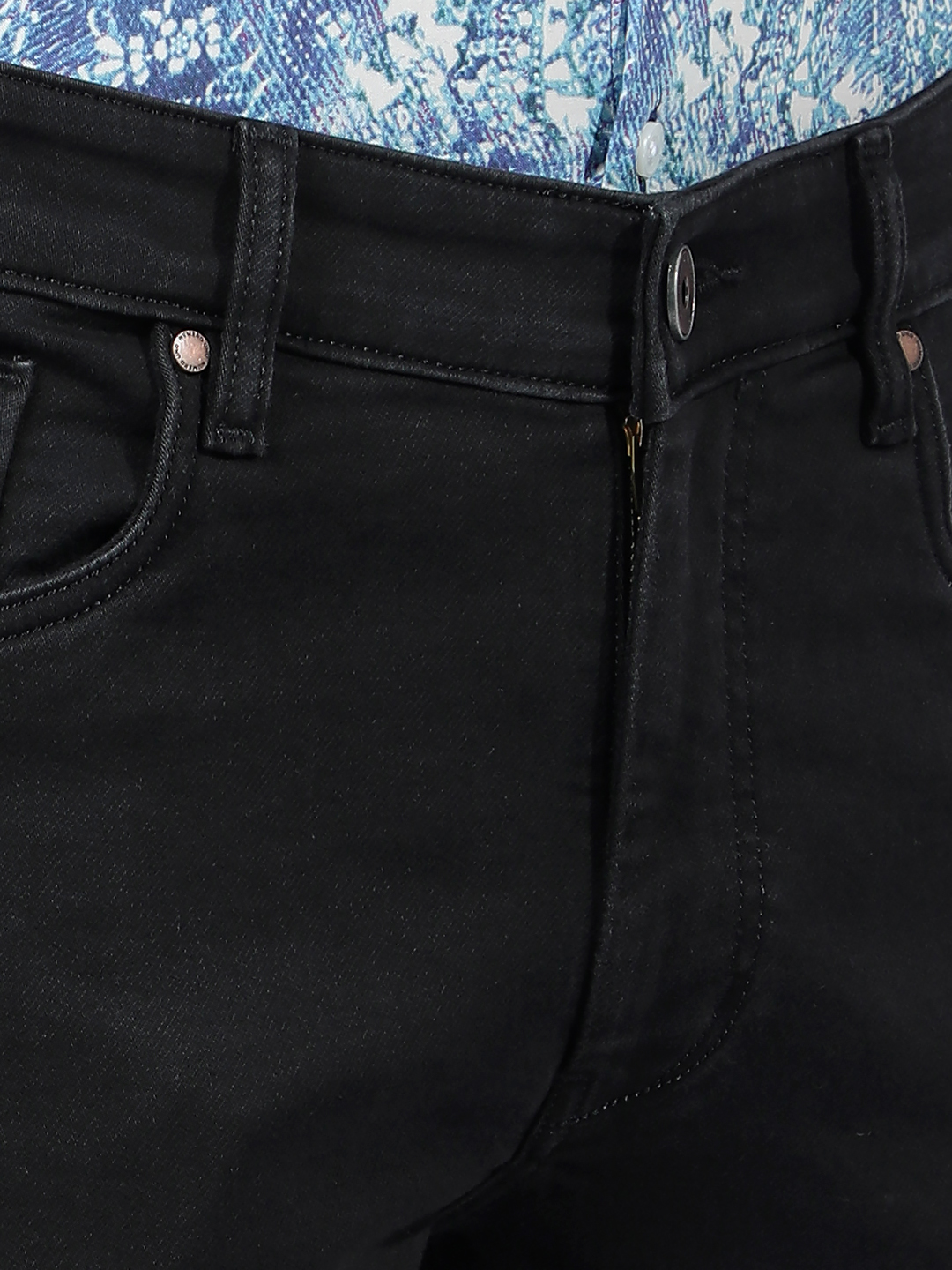 Numero Uno Men Faded Black Jeans